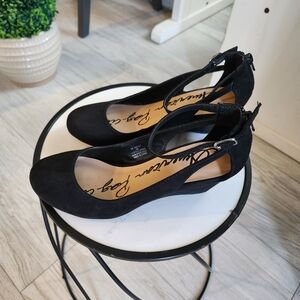 American Rag Black Sandals/Wedges - Size 8